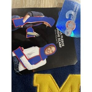 NCAA Michigan Wolverines Hoodie Scarf ULTRA FLEECE with Pockets